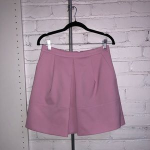 JCrew Pink Pleated A-line Skirt